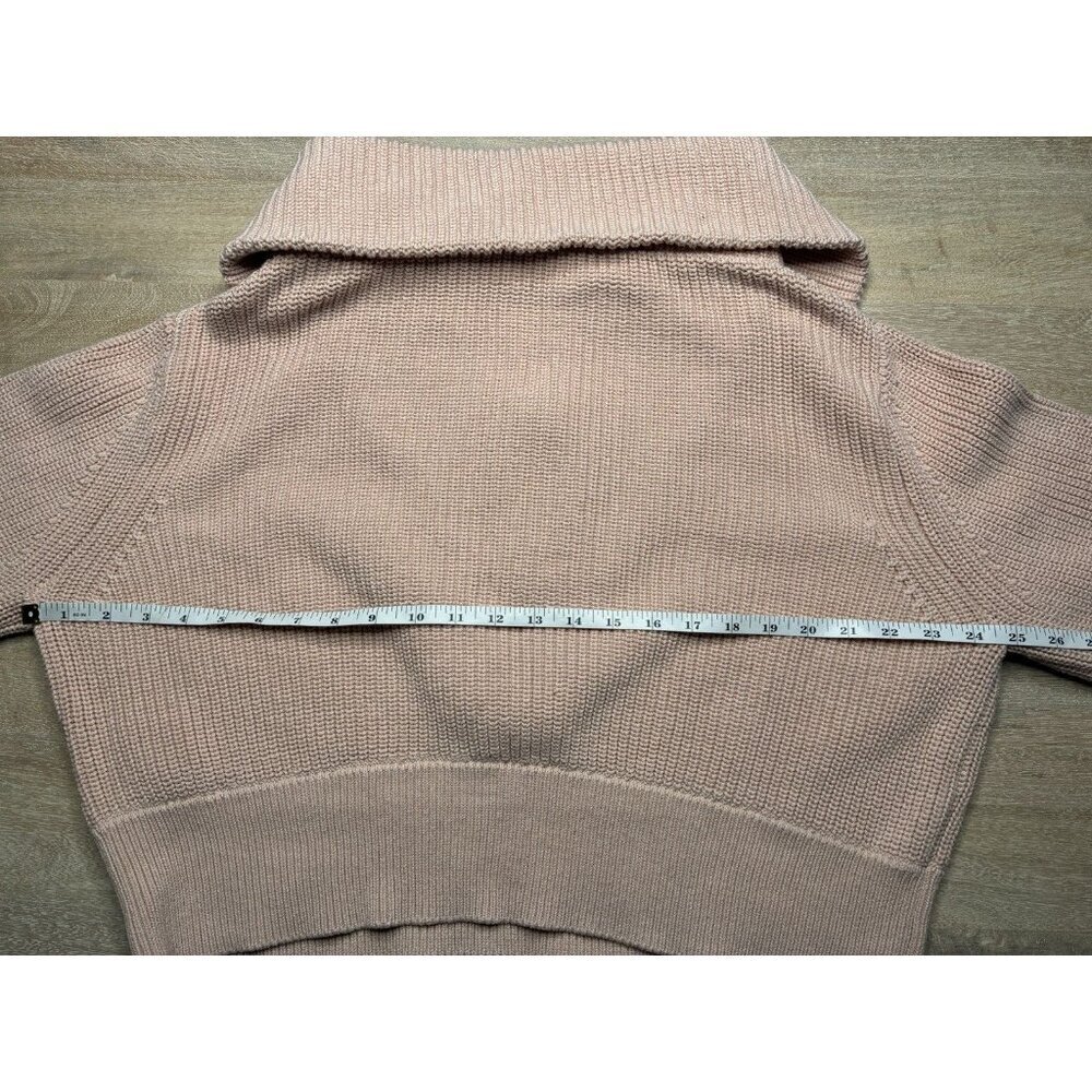 Varley Mentone Half-Zip Knit Pullover Pale Mauve Large - Picture 8 of 9